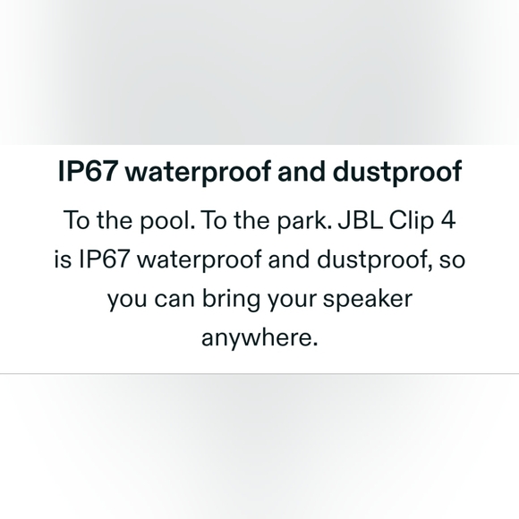 JBL Clip 4 Bluetooth Speaker Bluish Green NEW - Picture 10 of 11